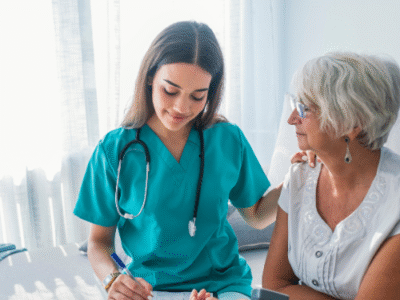 Enfermera en su hogar